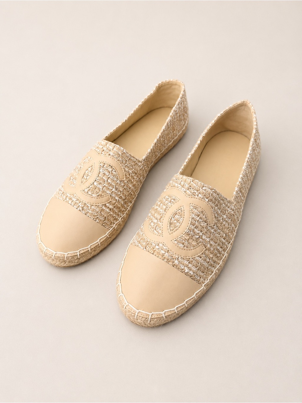 CC Ch*nel Espadrille Flat loafers